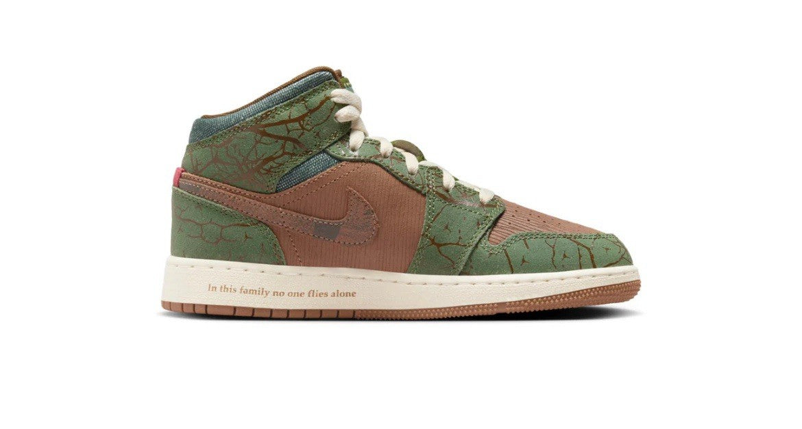 Size 6.5Y or 8 Wmns- Air Jordan 1 Mid GS 'Treeline’