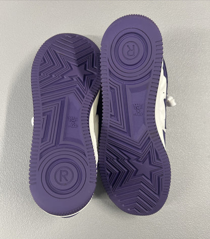 Size 10- A Bathing Ape Bape Sta ‘White Purple’ 2022
