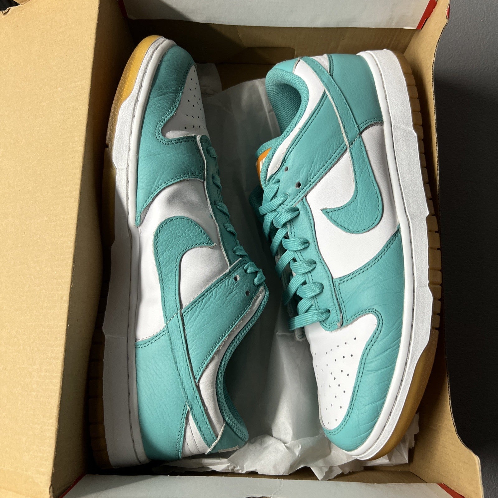 Size 11.5 Women’s or 10 Men’s - Nike Dunk Low ‘Teal Zeal’