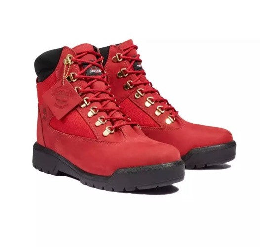 Size 4 - Timberland 6 Inch Field Boot ‘Dark Red Nubuck’ (Juniors)