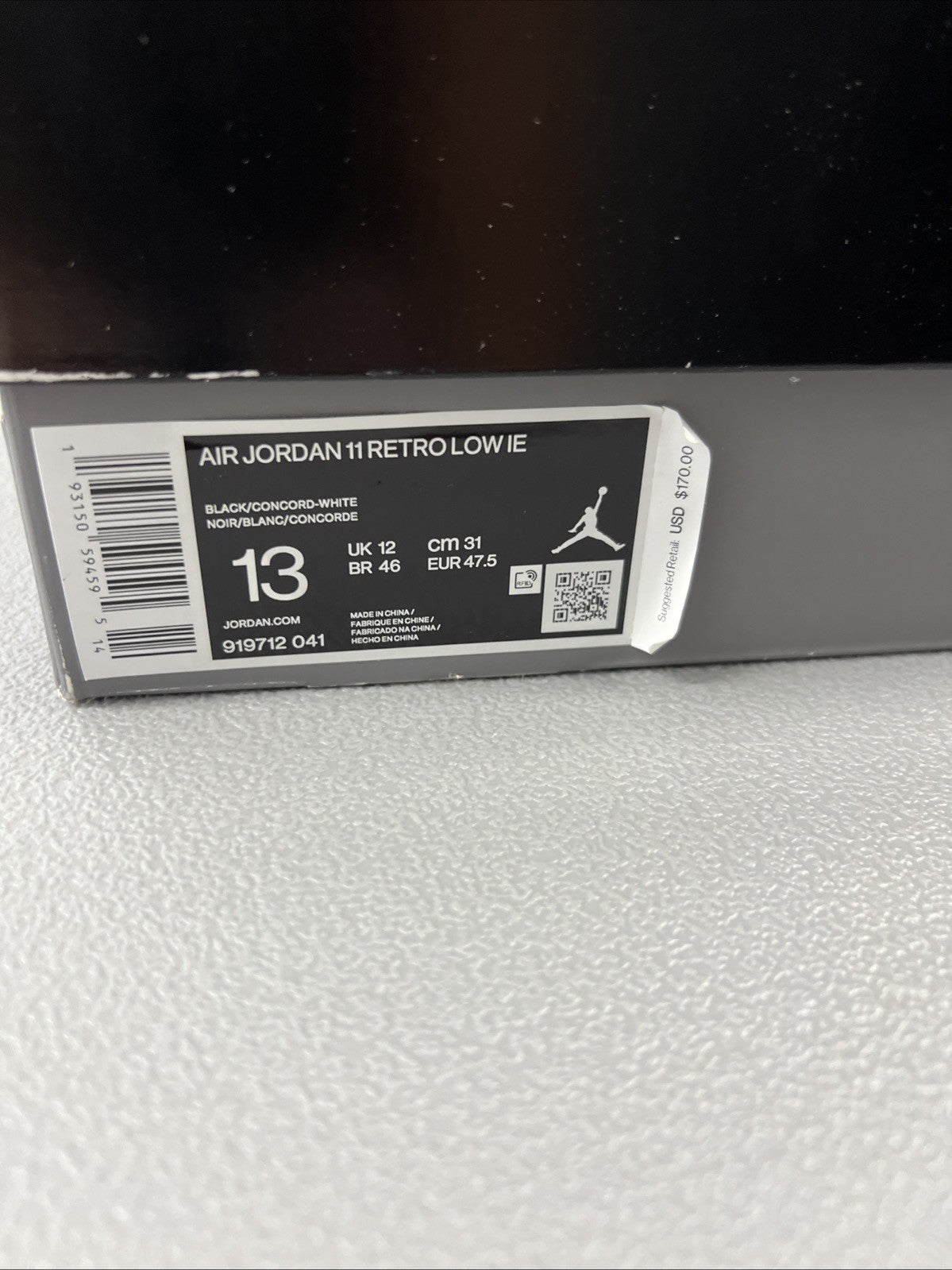 Size 13- Jordan 11 Retro Low IE ‘Space Jam’