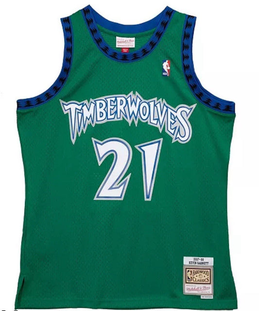 Size M Mitchell and Ness Kevin Garnett 1997-98 Hardwood Classics Swingman Jersey