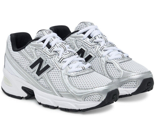 Size 7Y or 8.5 Wmns - New Balance 740 GS Silver Metallic/ Black