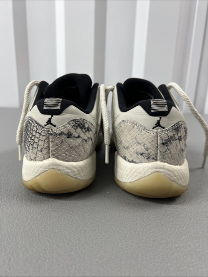 5.5 Y or 7 Wmns - Jordan 11 Retro Low Snake Light Bone (GS)