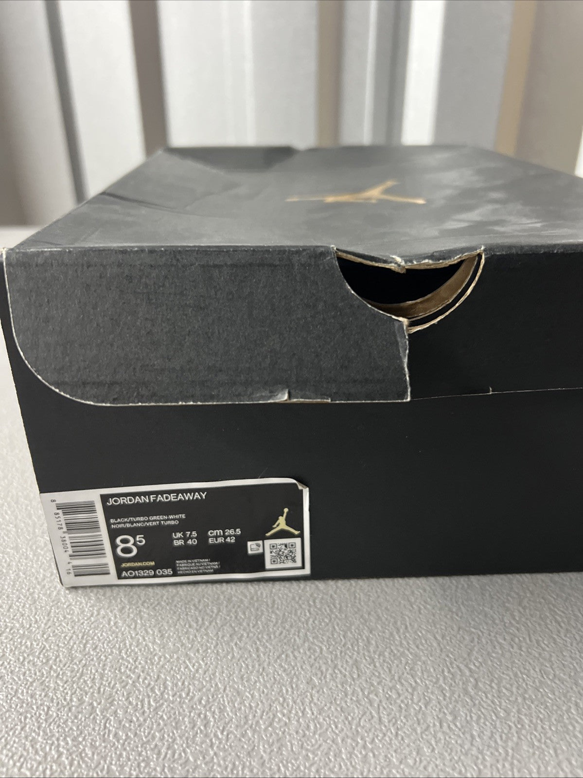 Size 8.5 - Air Jordan Fadeaway 'Black White' AO1329-035