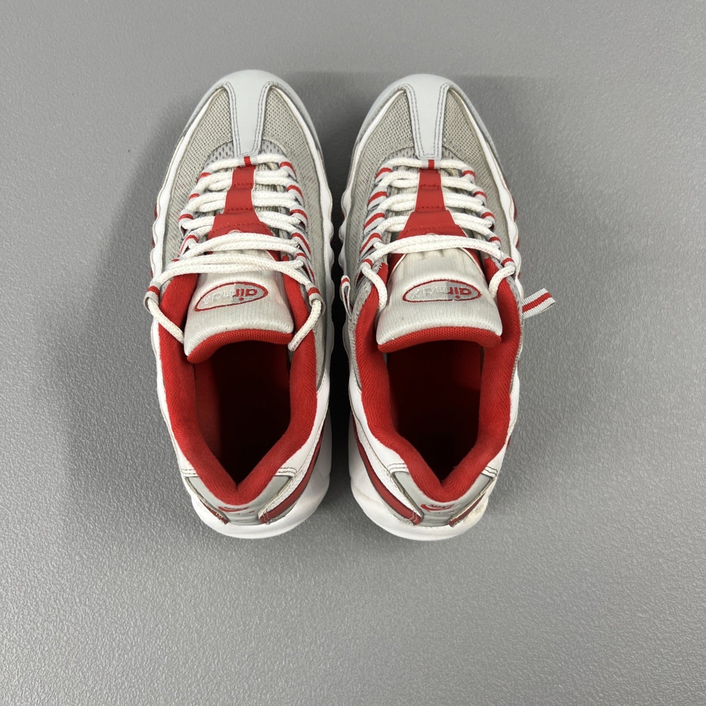 Size 7Y or 8.5 Wmns- Air Max 95 Recraft GS 'Grey Fog Hyper Red'