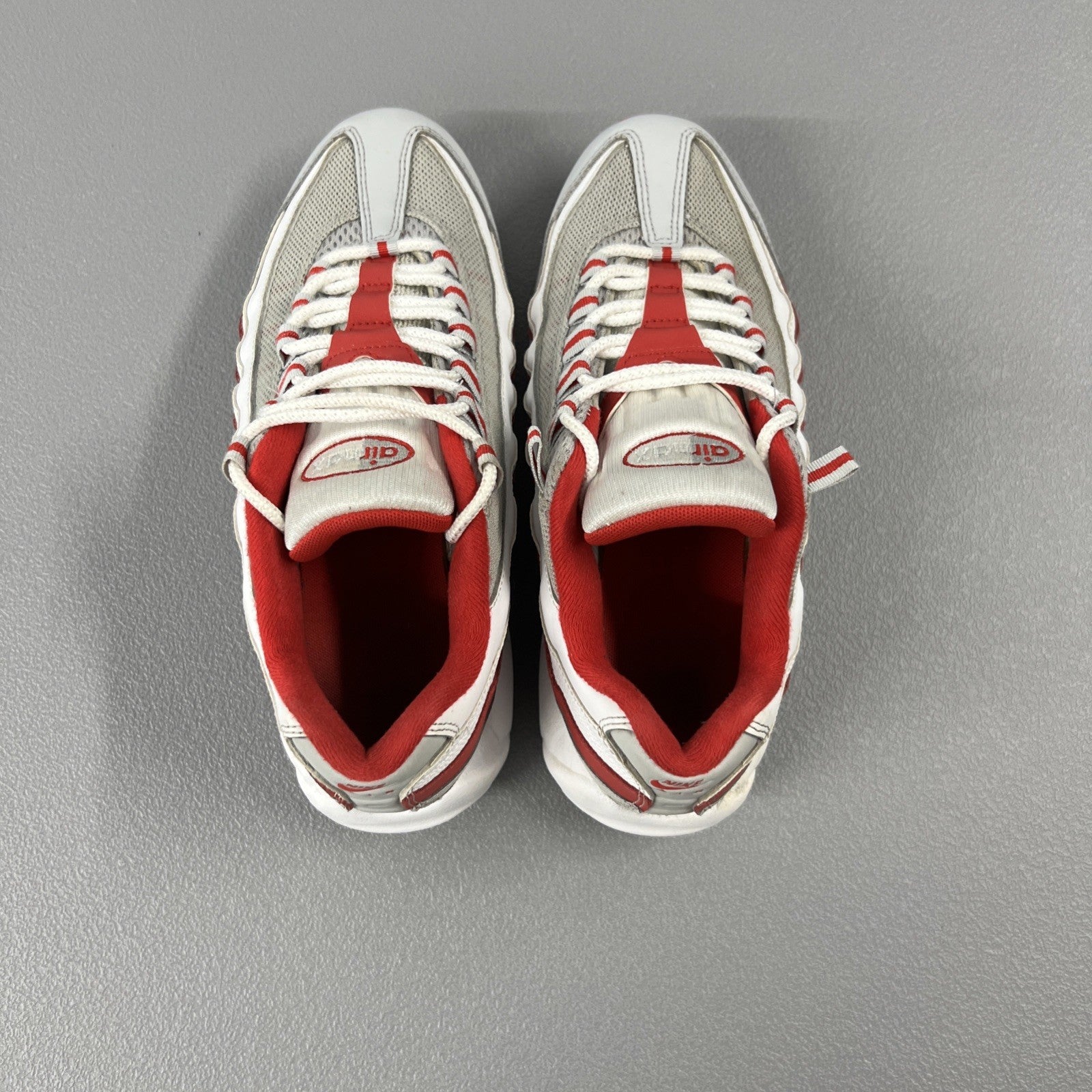Size 7Y or 8.5 Wmns- Air Max 95 Recraft GS 'Grey Fog Hyper Red'