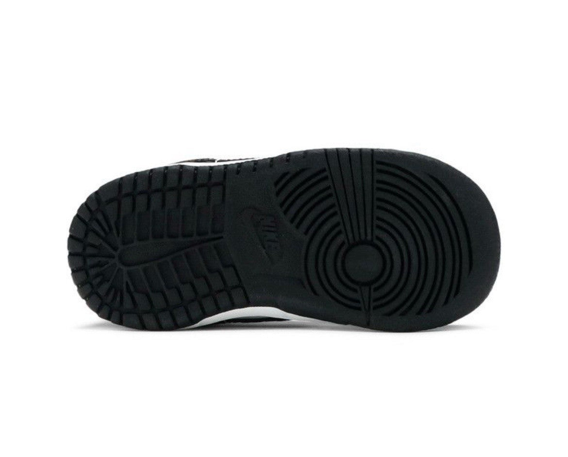 Size 5C- Nike Dunk Low Retro White Black Panda (Toddler)
