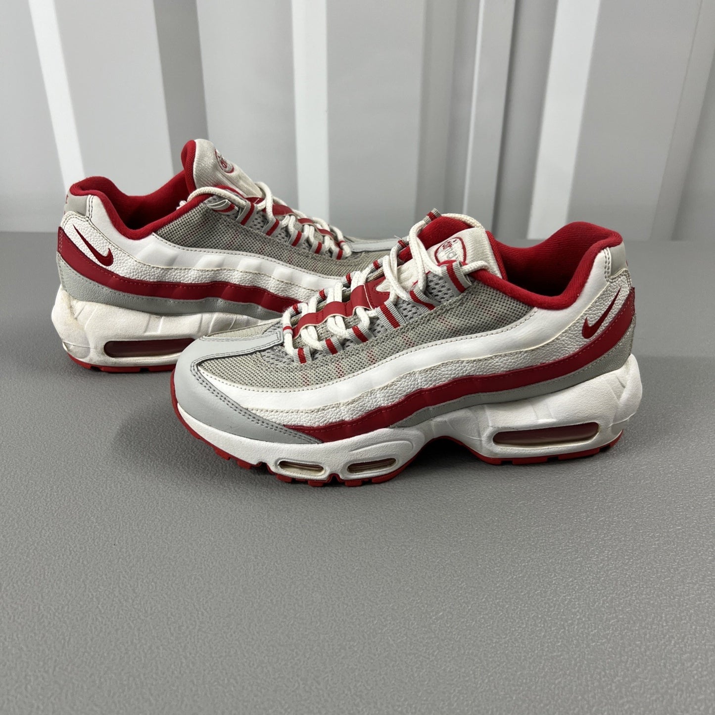 Size 7Y or 8.5 Wmns- Air Max 95 Recraft GS 'Grey Fog Hyper Red'
