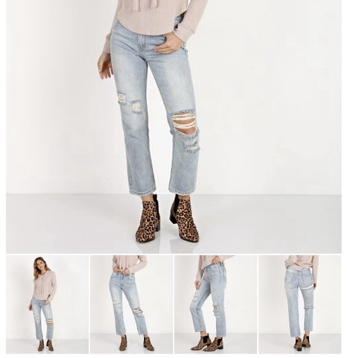 Anthropologie EVIDNT Los Angeles Ghent Boyfriend Palms Size 26 Jeans