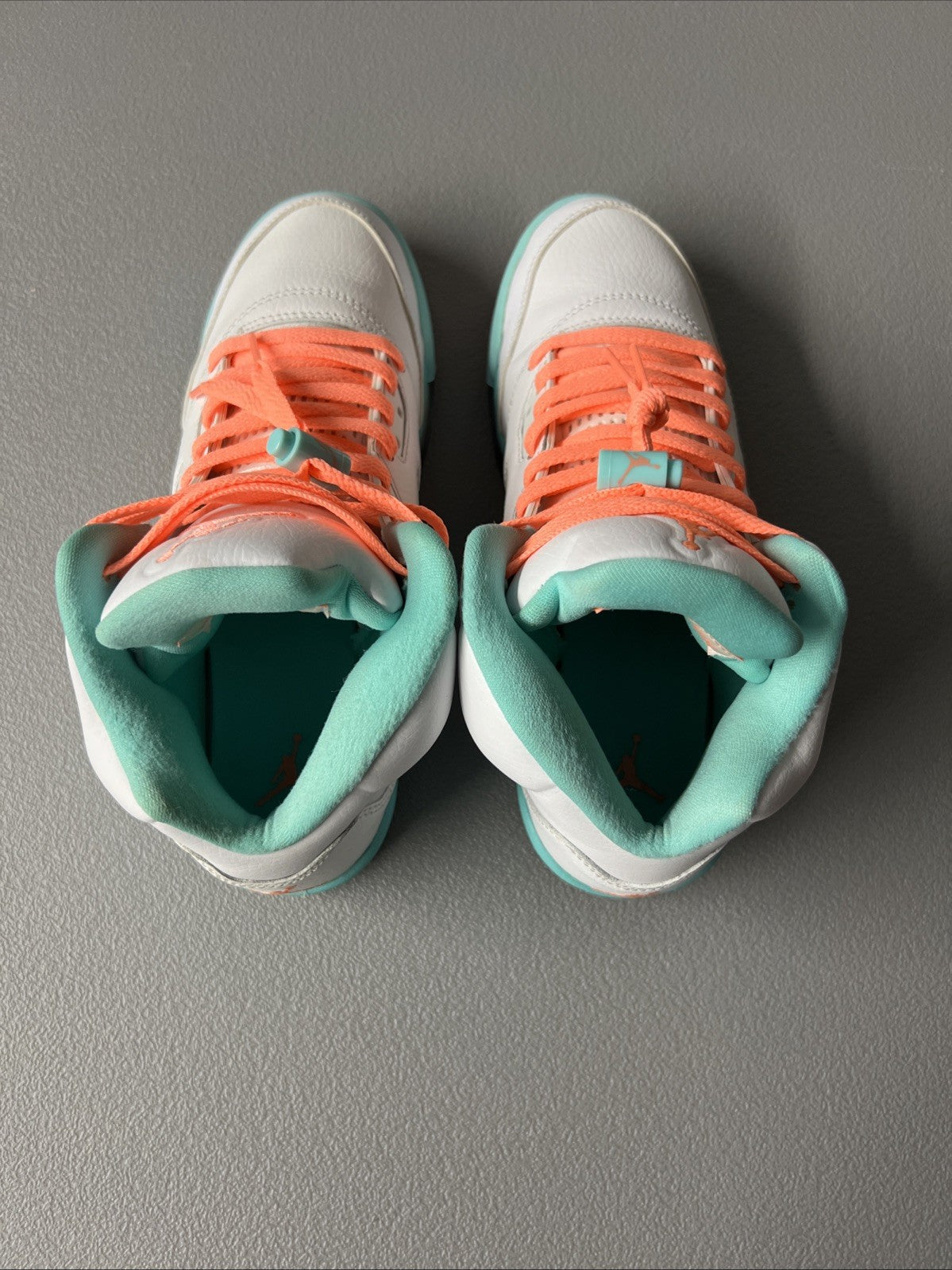 Size 7Y or 8.5 Wmns - Jordan 5 Retro Light Aqua (GS)