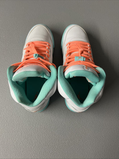 Size 7Y or 8.5 Wmns - Jordan 5 Retro Light Aqua (GS)