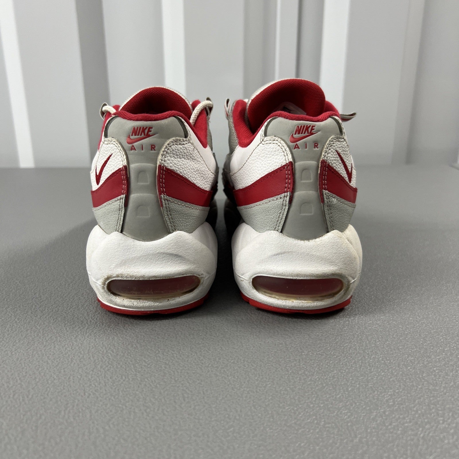 Size 7Y or 8.5 Wmns- Air Max 95 Recraft GS 'Grey Fog Hyper Red'