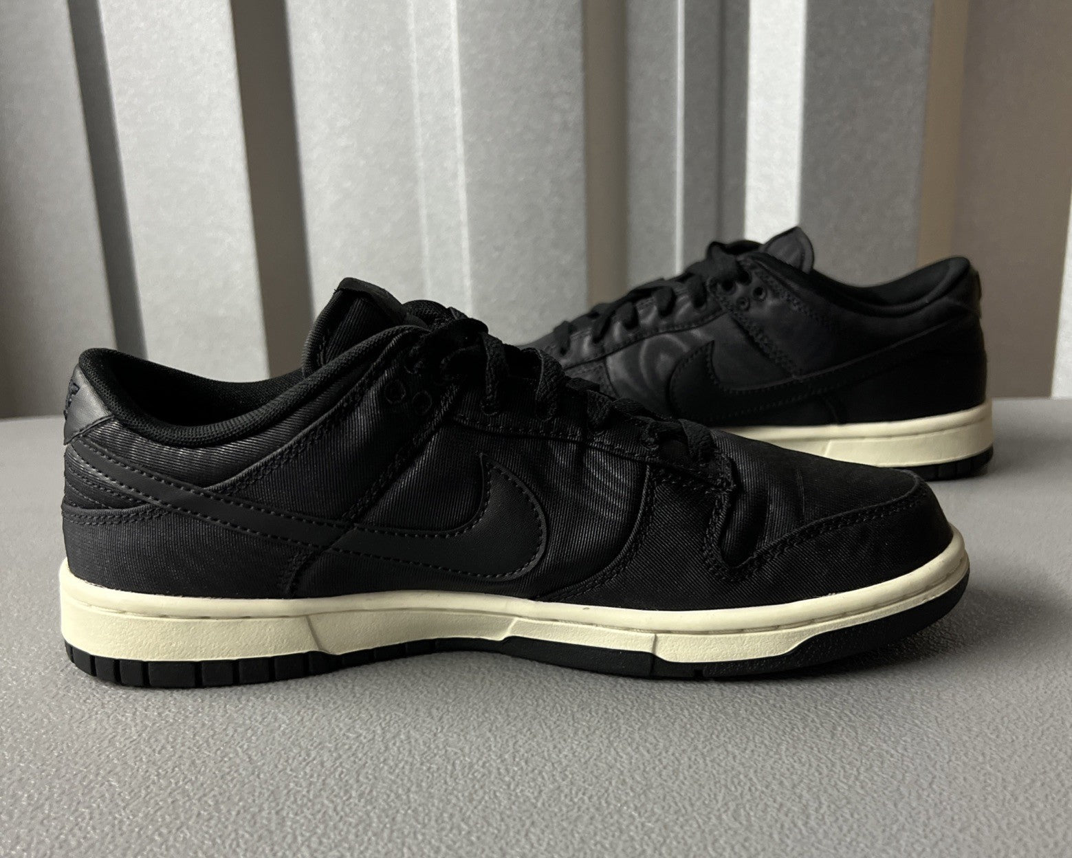 Size 8 Men’s or 9.5 Wmns - Nike Dunk Low ‘Black Canvas’