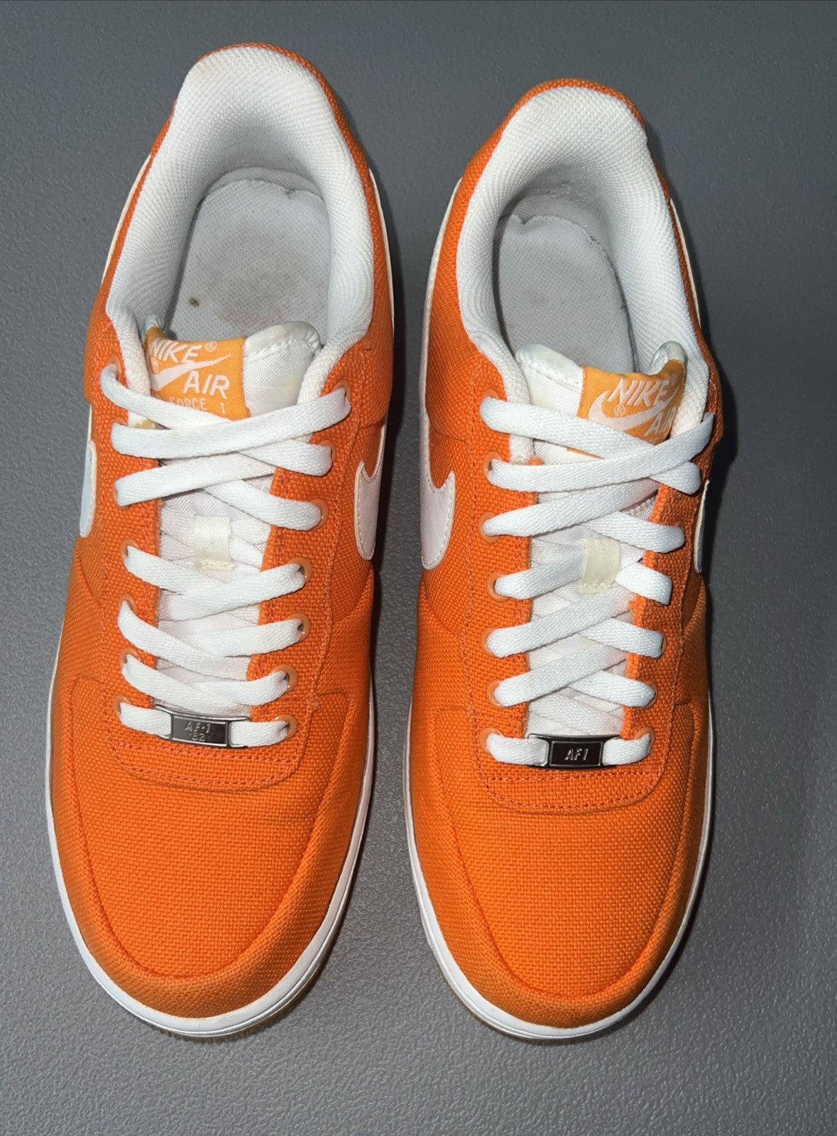 Size 11.5 Wmns or 10 Men’s - Air Force 1 Low Canvas ‘Orange Peel’
