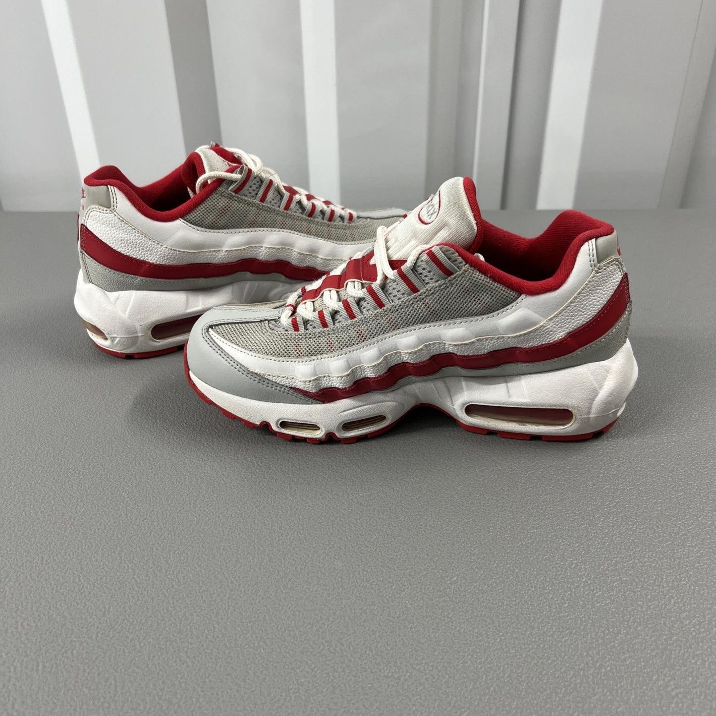 Size 7Y or 8.5 Wmns- Air Max 95 Recraft GS 'Grey Fog Hyper Red'