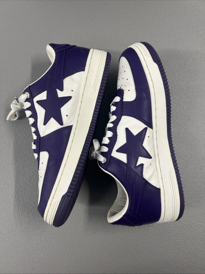 Size 10- A Bathing Ape Bape Sta ‘White Purple’ 2022