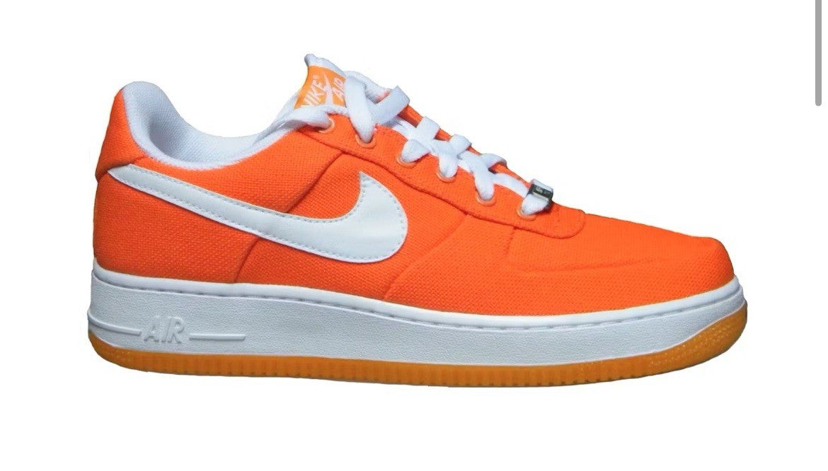 Size 11.5 Wmns or 10 Men’s - Air Force 1 Low Canvas ‘Orange Peel’