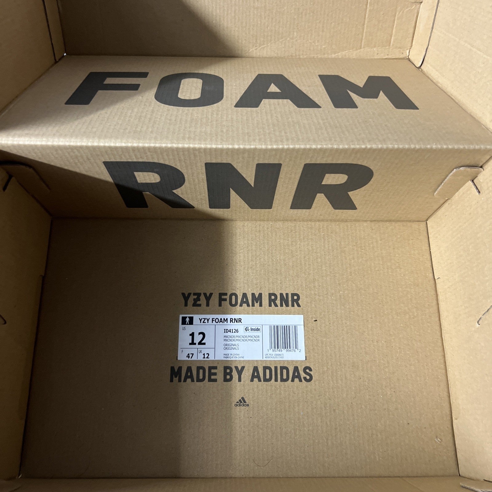 Size 12 - adidas Yeezy Foam RNNR ‘MX Cinder’