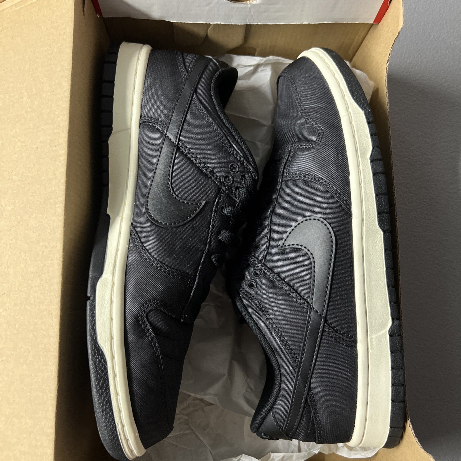 Size 8 Men’s or 9.5 Wmns - Nike Dunk Low ‘Black Canvas’