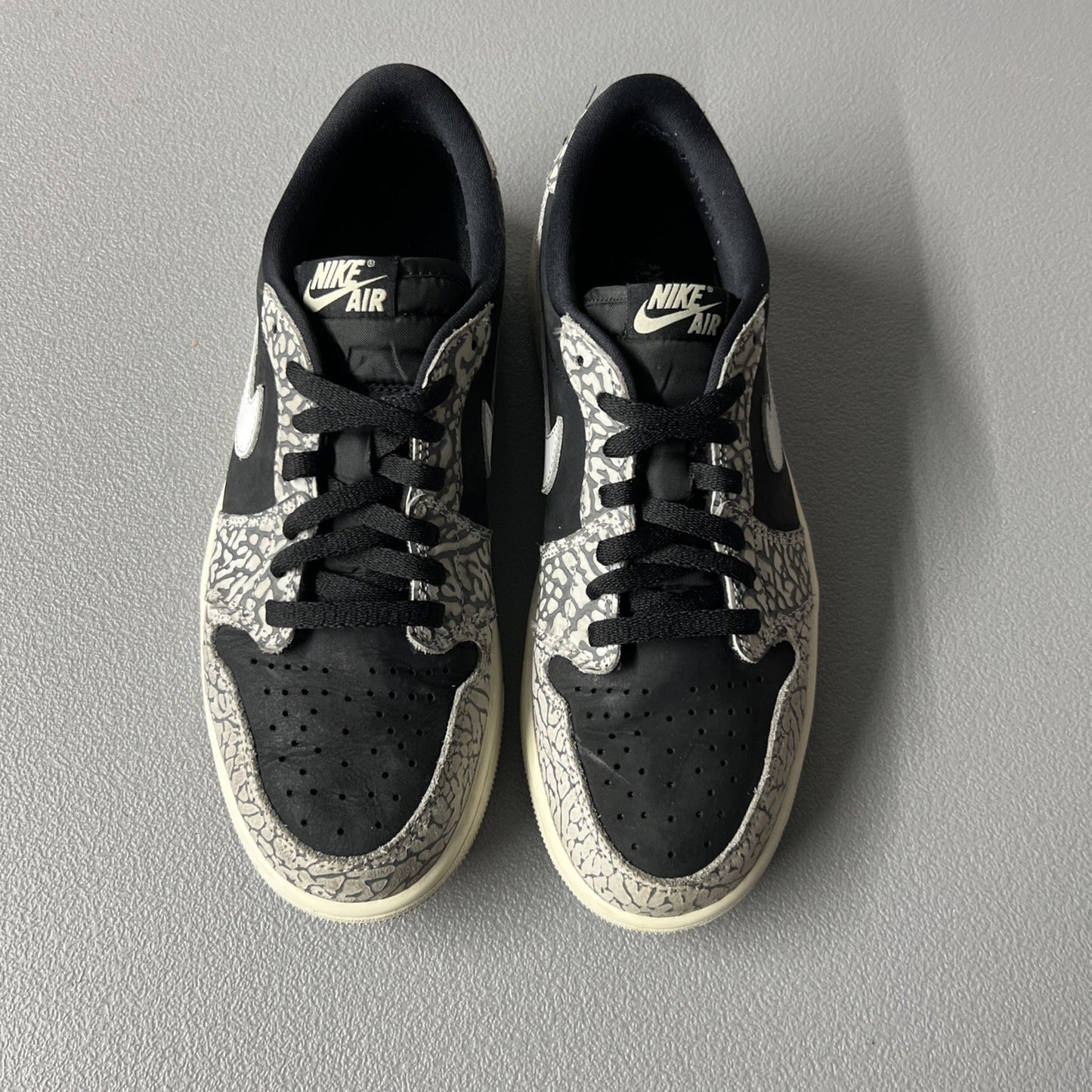 Size 9 Men’s or 10.5 Women’s - Jordan 1 Retro Low OG ‘Black Cement’