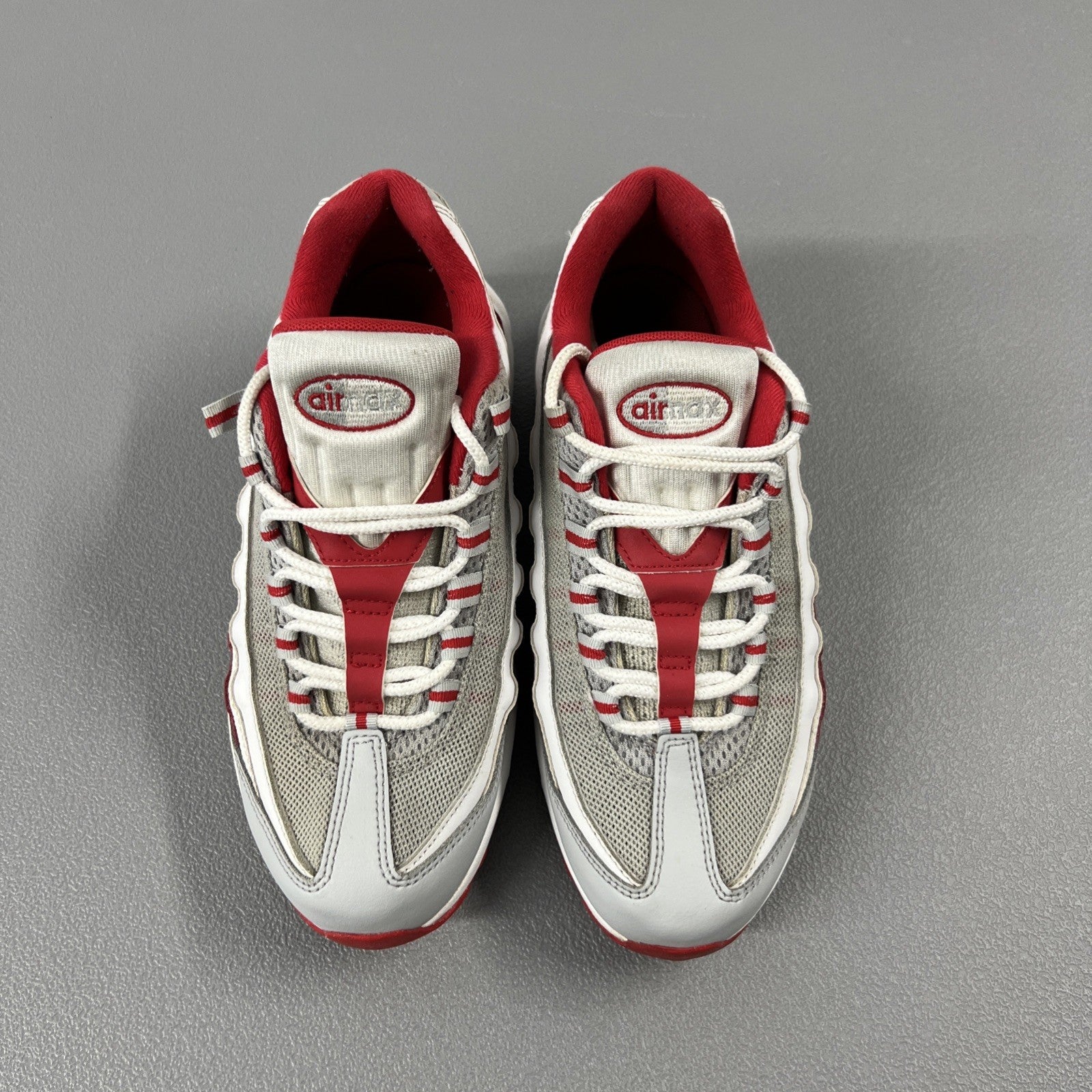 Size 7Y or 8.5 Wmns- Air Max 95 Recraft GS 'Grey Fog Hyper Red'