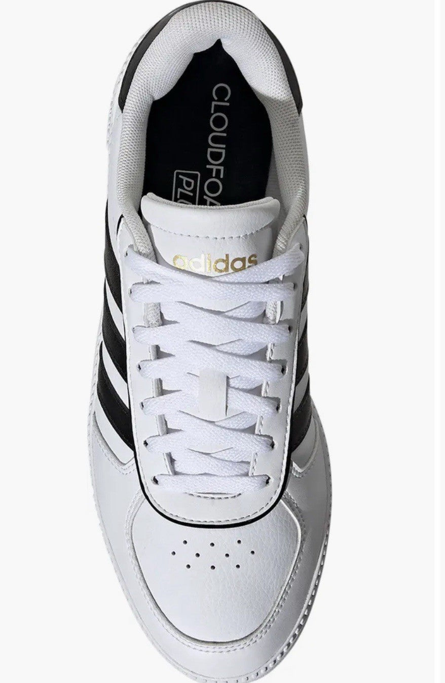 Size 8 - Adidas Breaknet Sleek Sneaker White, Black and Gold Metallic (Women’s)