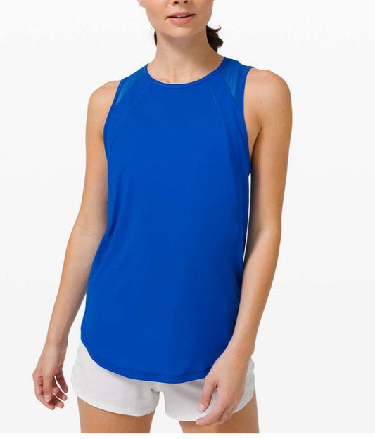 Size 6/8 - Lululemon Sculpt Tank Top Pleated Cerulean Blue Women’s