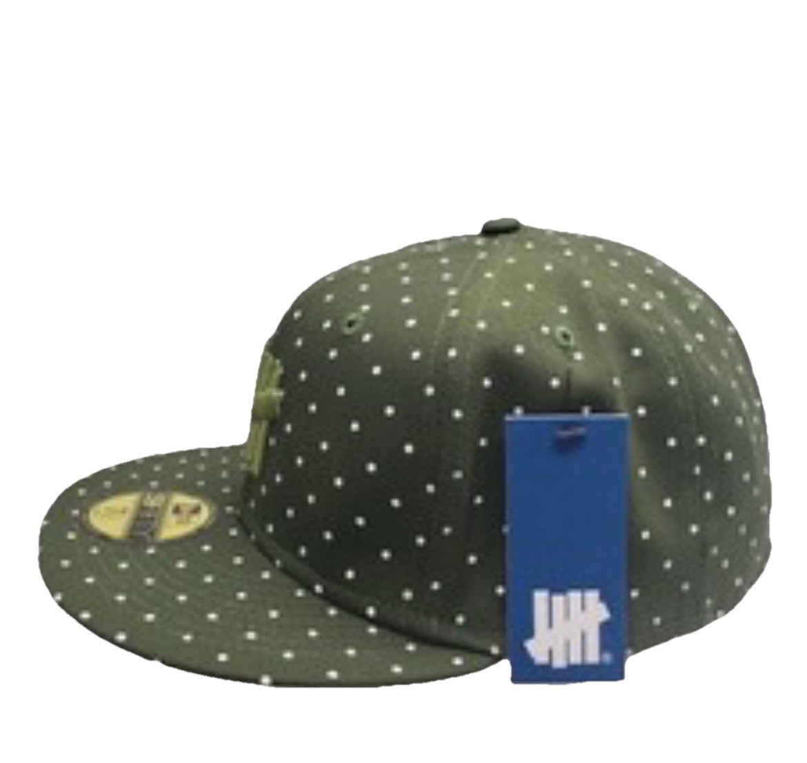NEW ERA 59FIFTY Fitted Cap Size 7 3/8 Green UNDEFEATED LOGO
