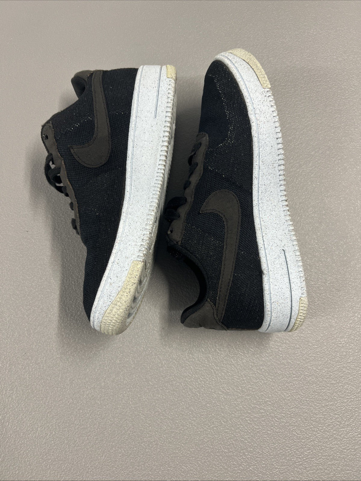 Size 6.5Y - Nike 1 Air Force 1 Crater Flyknit GS 'Black Chambray Blue'