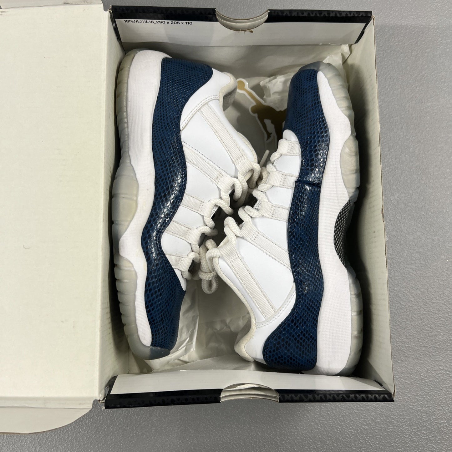 Size 6Y - Jordan 11 Retro Low GS 'Navy Snakeskin' 2019