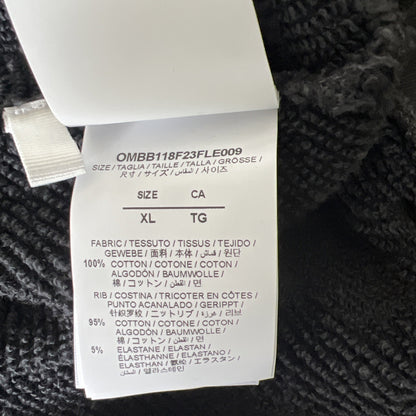 Size XL- Off-White BW St. Matthew Over Hoodie 'Black/Grey’ - No Drawstring