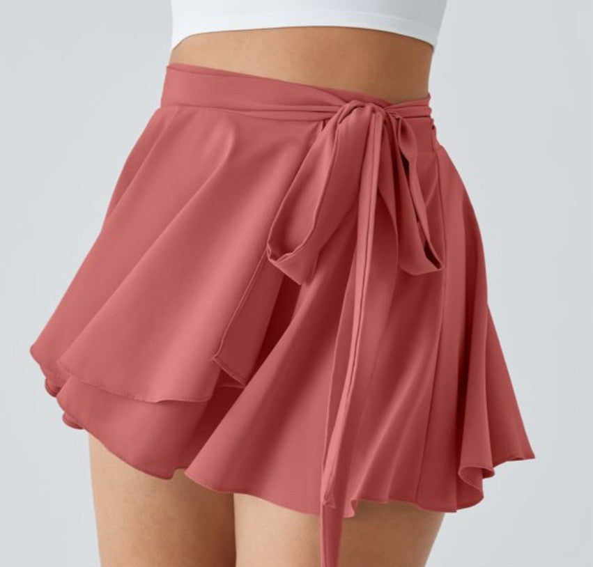 Size Small- Halara High Wasted Tie Side Micro Mini Flare Skirt