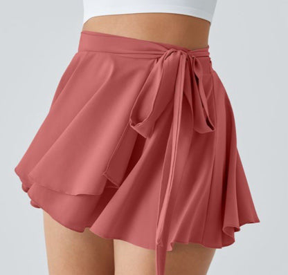 Size Small- Halara High Wasted Tie Side Micro Mini Flare Skirt