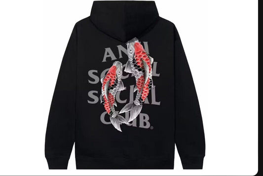 Anti Social Social Club Koi Garden 3M Reflective Hoodie - Medium