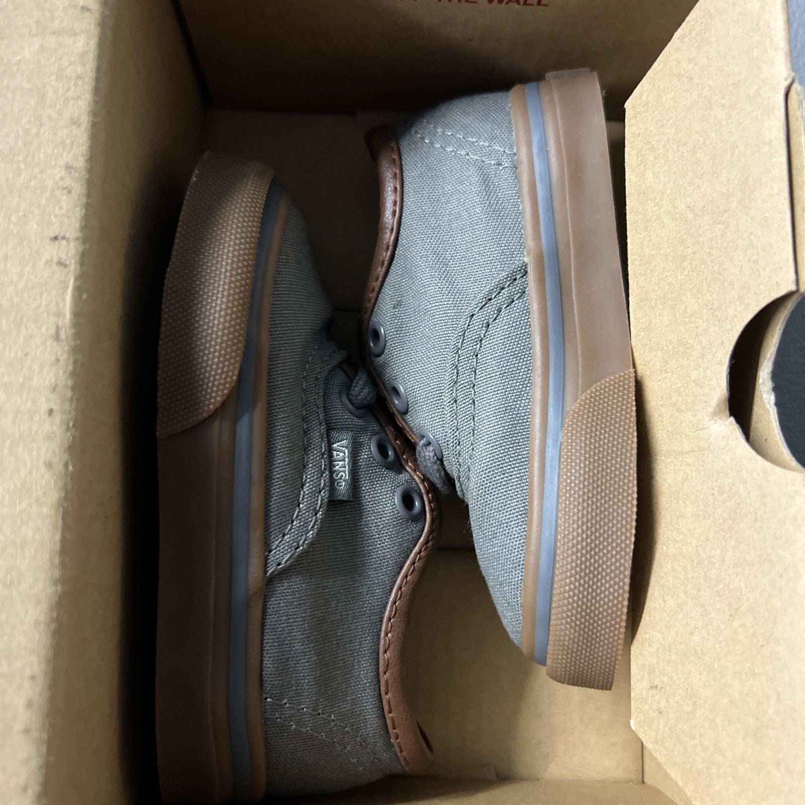 Size 4 -  Vans Authentic Castlerock Classic Gum (Toddler)