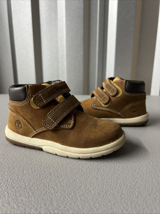 Size 9- Timberland Boys Toddler Tracks Boots