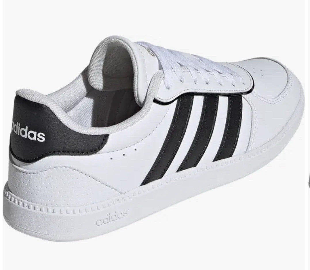 Size 8 - Adidas Breaknet Sleek Sneaker White, Black and Gold Metallic (Women’s)