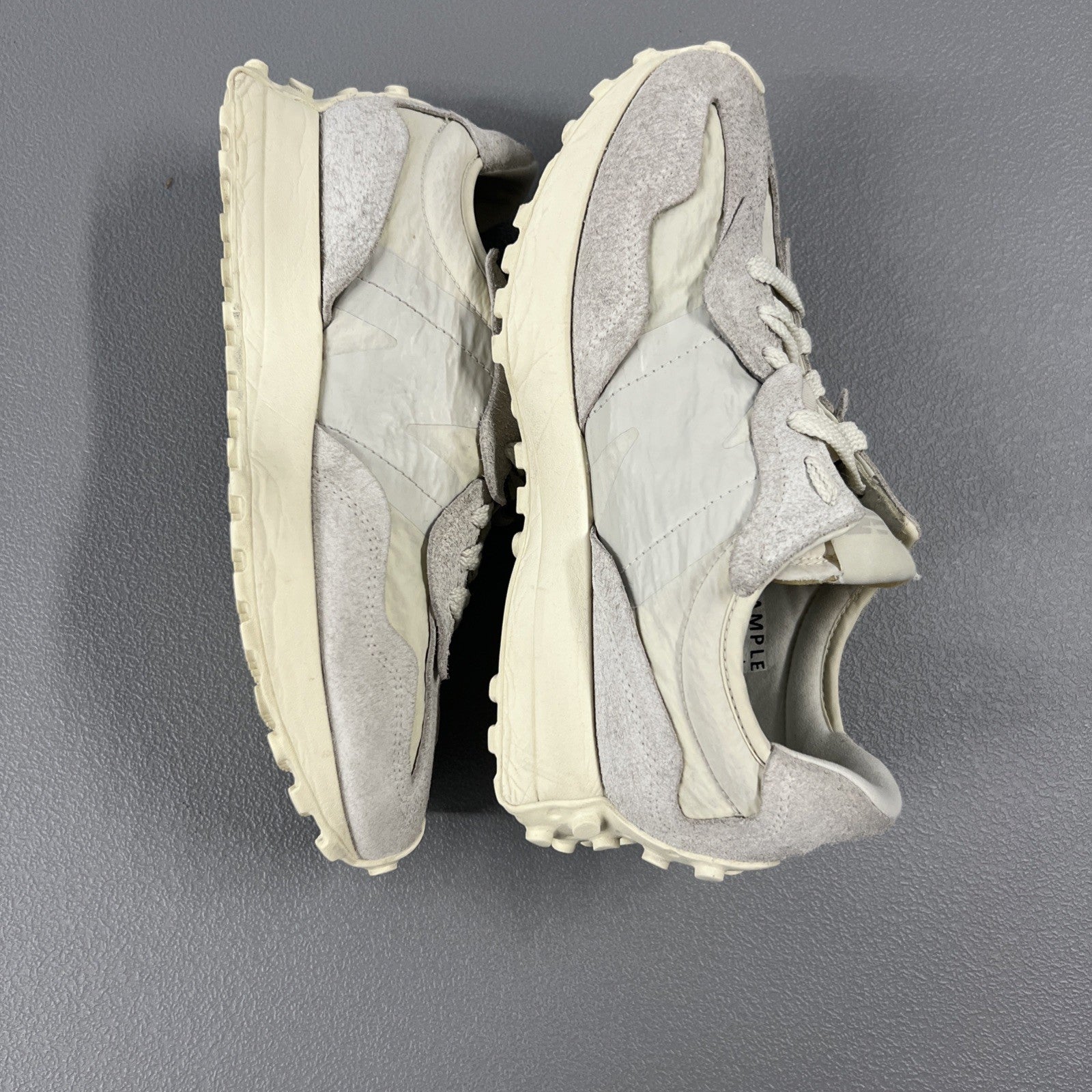 Size 8 - New Balance 327 (Sample) Cream White