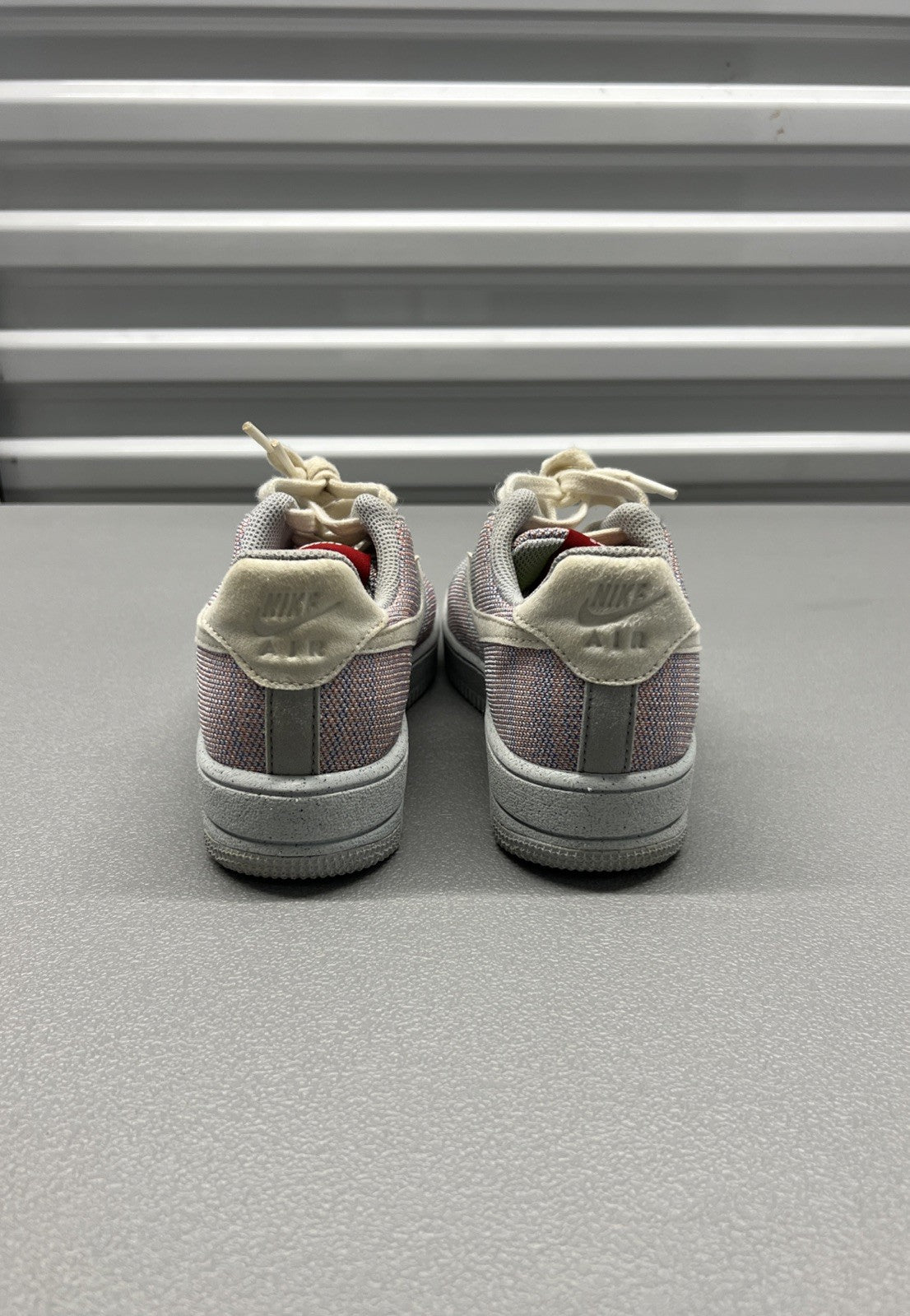 Size 4.5Y - Nike Air Force 1 Crater Flyknit GS 'Wolf Grey'