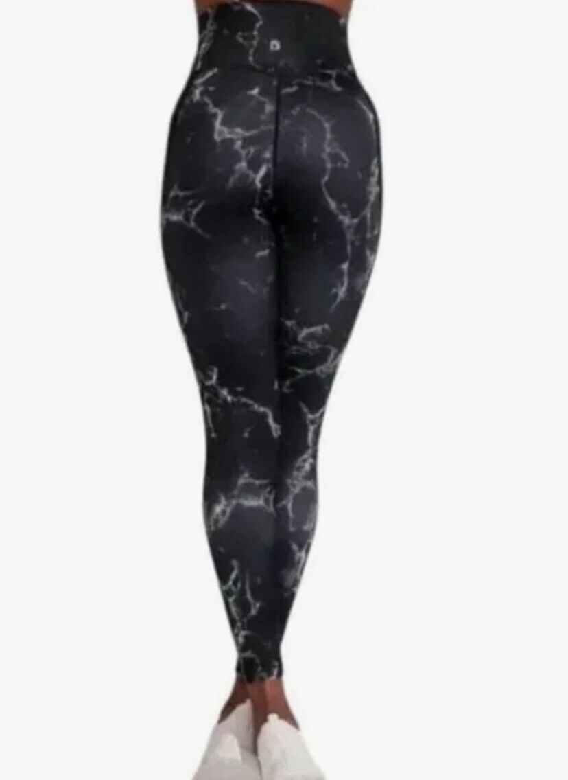 Size Small-BuffBunny Limitless Leggings - Black Marble