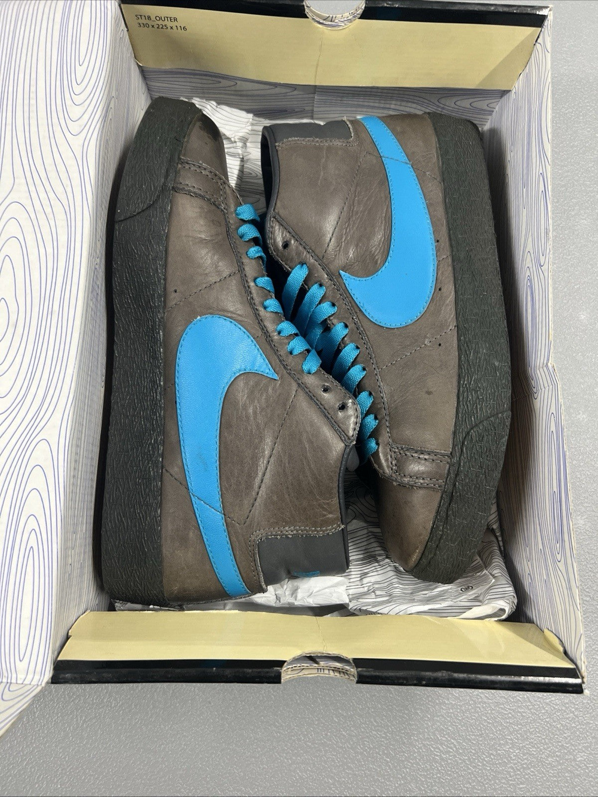 Size 8- Nike Blazer SB 'Midnight Fog, Aegean Blue’