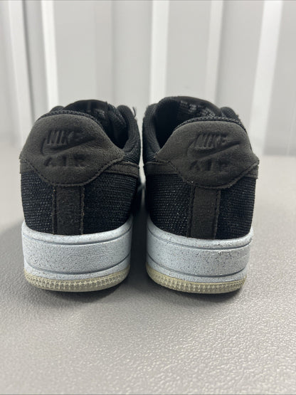 Size 6.5Y - Nike 1 Air Force 1 Crater Flyknit GS 'Black Chambray Blue'