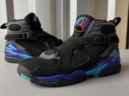 Size 7Y or 8.5 Wmns- Jordan 8 Retro Aqua (2015) (GS)
