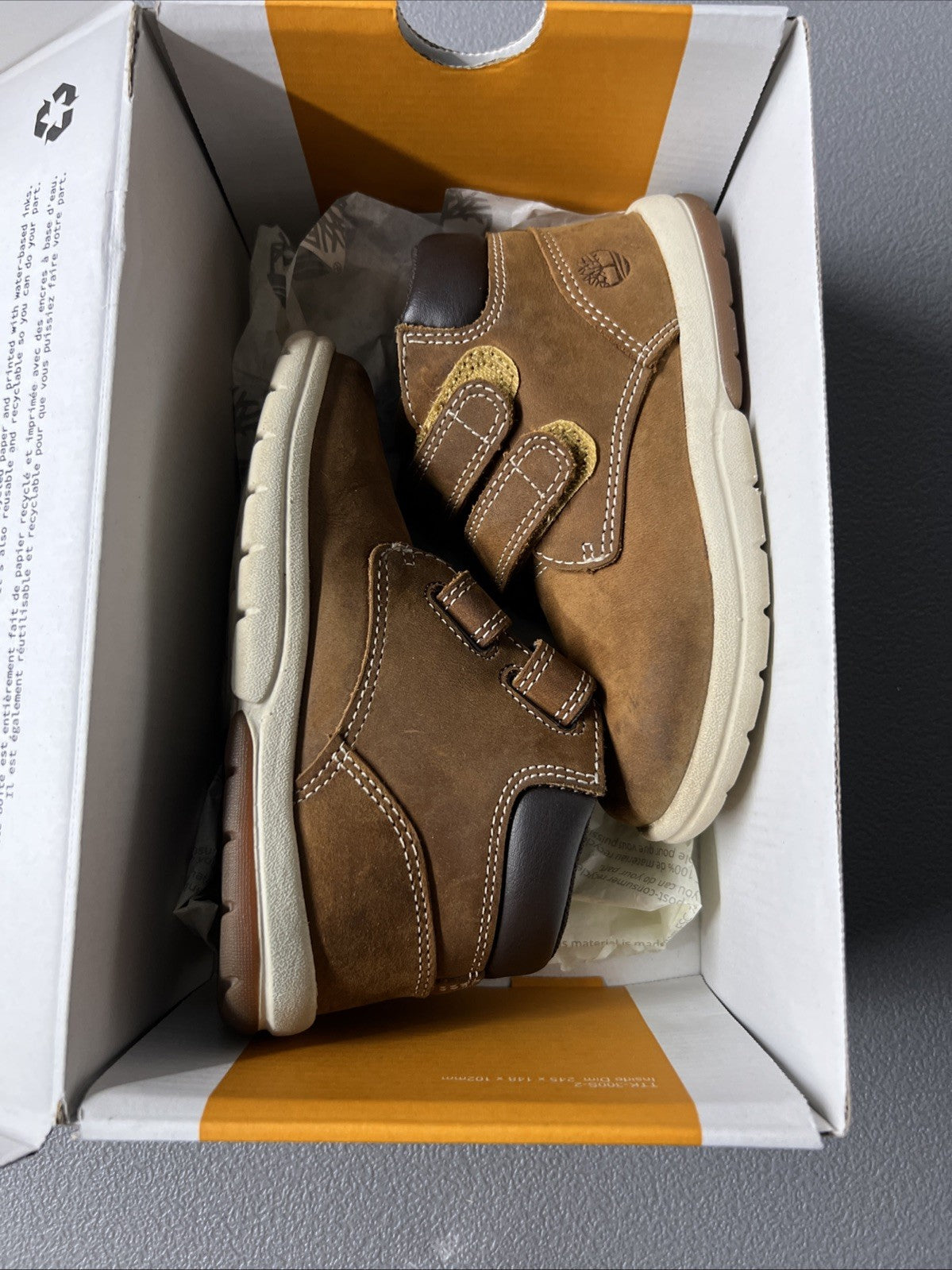 Size 9- Timberland Boys Toddler Tracks Boots