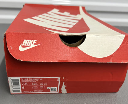 Size 7.5 - Wmns or 6 Men’s Nike Dunk Low LX Banana