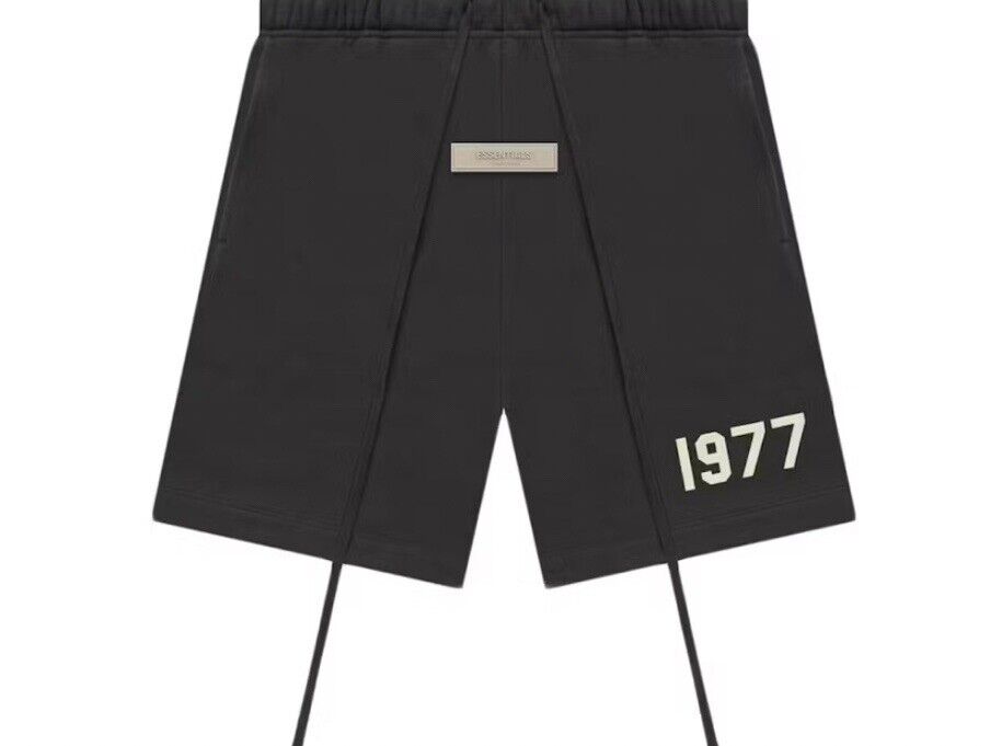 Size Medium-Fear of God Essentials 1977 Shorts (Iron)