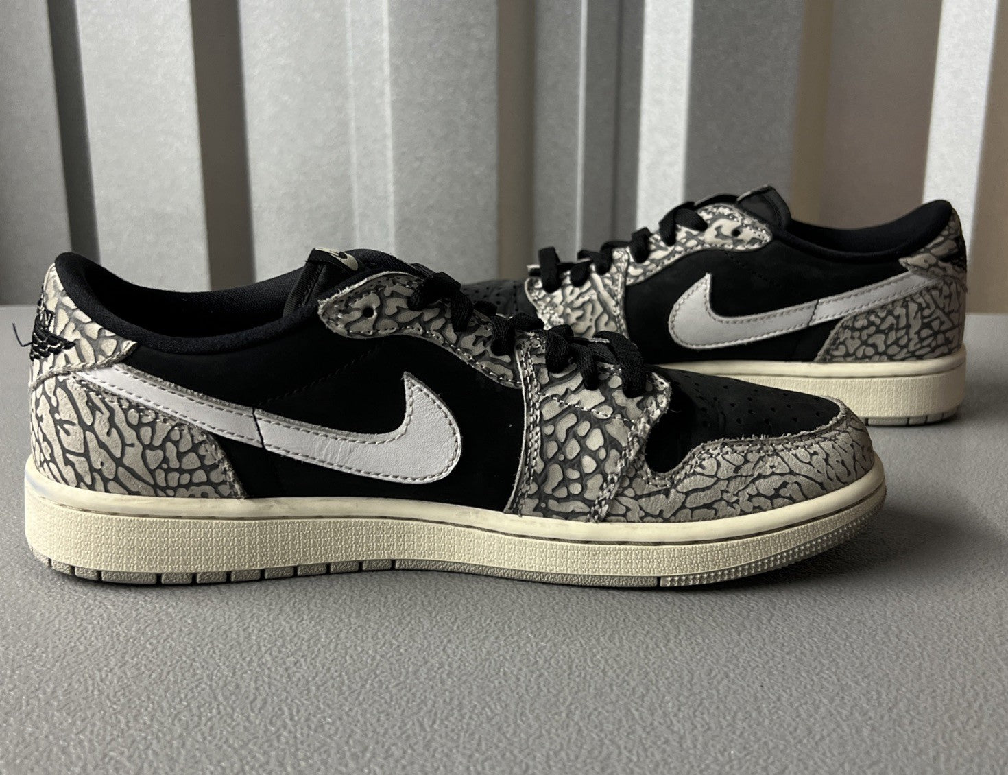 Size 9 Men’s or 10.5 Women’s - Jordan 1 Retro Low OG ‘Black Cement’