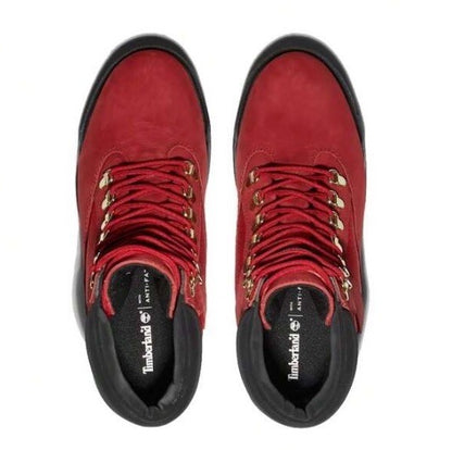 Size 4 - Timberland 6 Inch Field Boot ‘Dark Red Nubuck’ (Juniors)