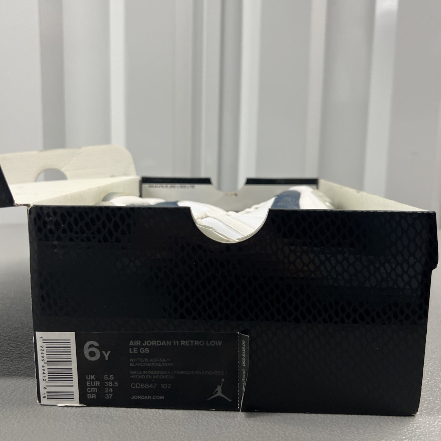 Size 6Y - Jordan 11 Retro Low GS 'Navy Snakeskin' 2019